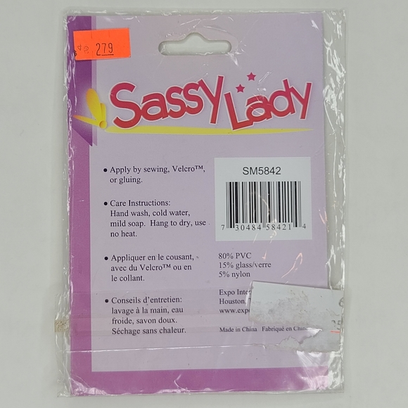 Sassy Lady Red Flower Purse Sassy Lady Sequin Applique/Patch - Red Multi - Picture 9 of 12